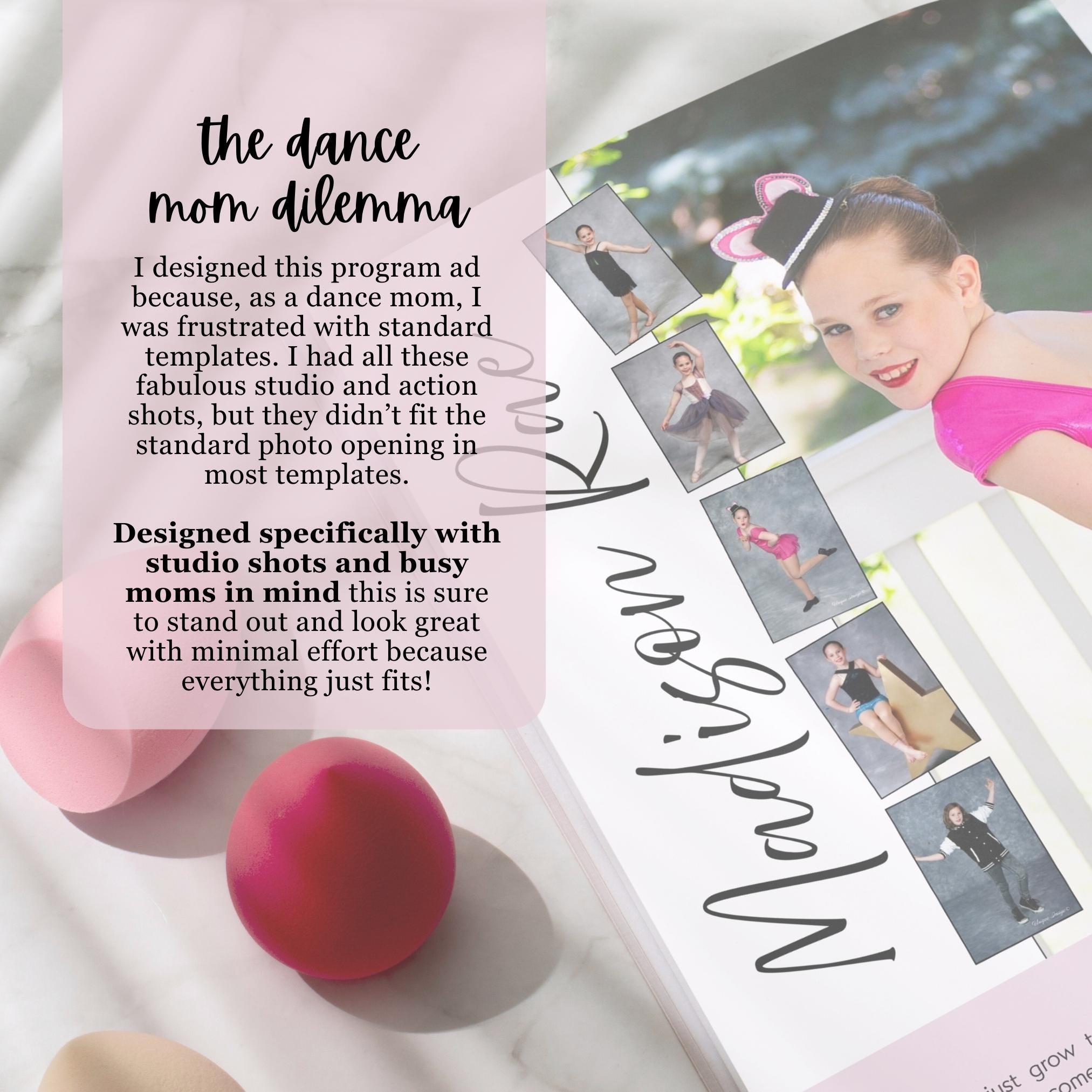 Dance Recital Program Ad Template, Full Page Editable Tribute ...