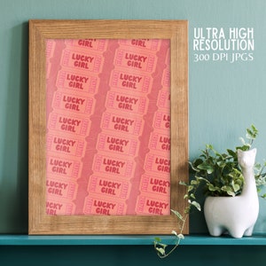 Fair Ticket Preppy Wand Kunst Digitaldruck Sofortdownload 3 Tickets Spruch WallArt | Dopamin Glückliche Mädchen syndrom druckbare Poster zum Aufhängen