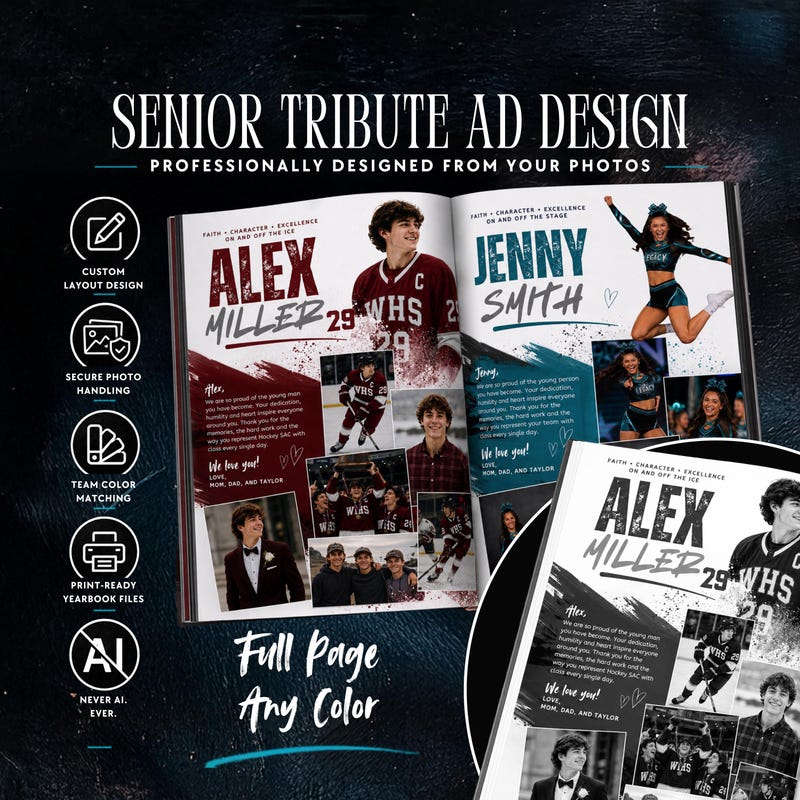Football Program Ad Template - Etsy