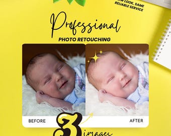 Photo Editing Bulk Order: Professional Image Correction, Object Removal, Retouching, Fast Digital Delivery (3 Images)