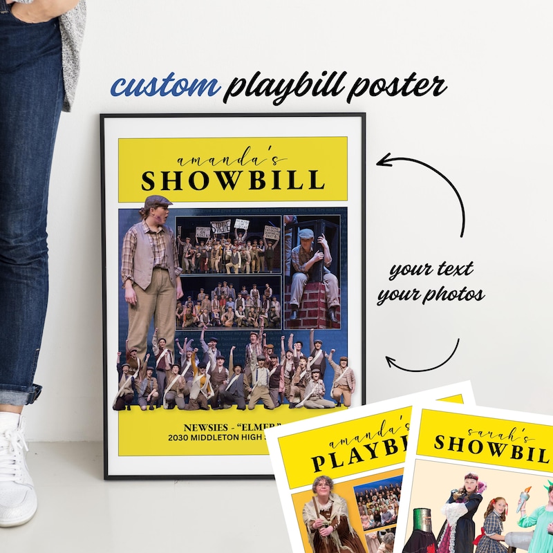 Playbill Ad Template Etsy