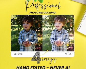 Four Image Photo Editing: Object Removal & Retouching (Digital Delivery)