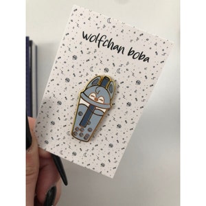 SKZOO Boba Enamel Pin - WolfChan