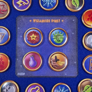 Wizard101 Flex Pins // Pin Pack // Button Pack