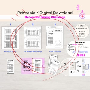 Decoration Penny Saving Challenge Printable Savings Challenge Bundle 30 Day Money Saving Challenge Printable Christmas Savings Challenge