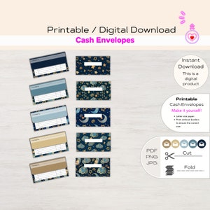 Cash Envelopes Printable With Expense Tracker| Envelope Template ...