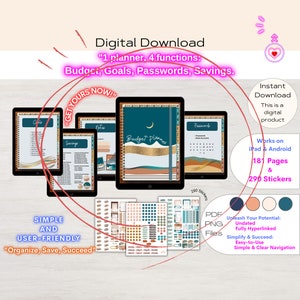 Digital Budget Planner Finance Planner Budget Template Budget Planner Monthly Budget Tracker Goodnotes Digital Planner Budget By Paycheck