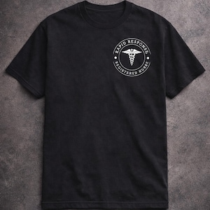 Camiseta de enfermera de respuesta rápida, camiseta de enfermera registrada, regalo de enfermera para ella o él, UCI ER