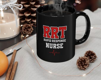 Rapid Response Nurse Mug | Black Coffee Cup