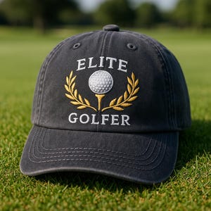 Golfmütze | Unisex Stickerei Baseballmütze | Golf Zubehör | Geschenke für Golfer Papa Groomsmen Männer Sohn