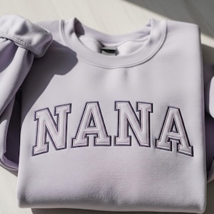 Embroidered Grandma Shirt, Gigi Shirt, Gift for Grandma, Nana Shirt, New Grandma Gift, Embroidered Grandma, College Block, Gift For Family