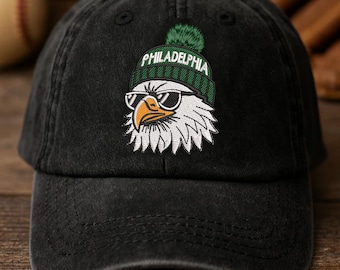 Embroidered Eagle Philadelphia Hat: Philly Sports Fanwear