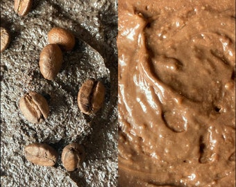 Anmutiges Lilly Schokoladen- oder Kaffee-Körperpeeling.