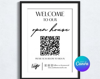 Welcome To Our OPEN HOUSE: QR Code-Enabled Guest Registration
