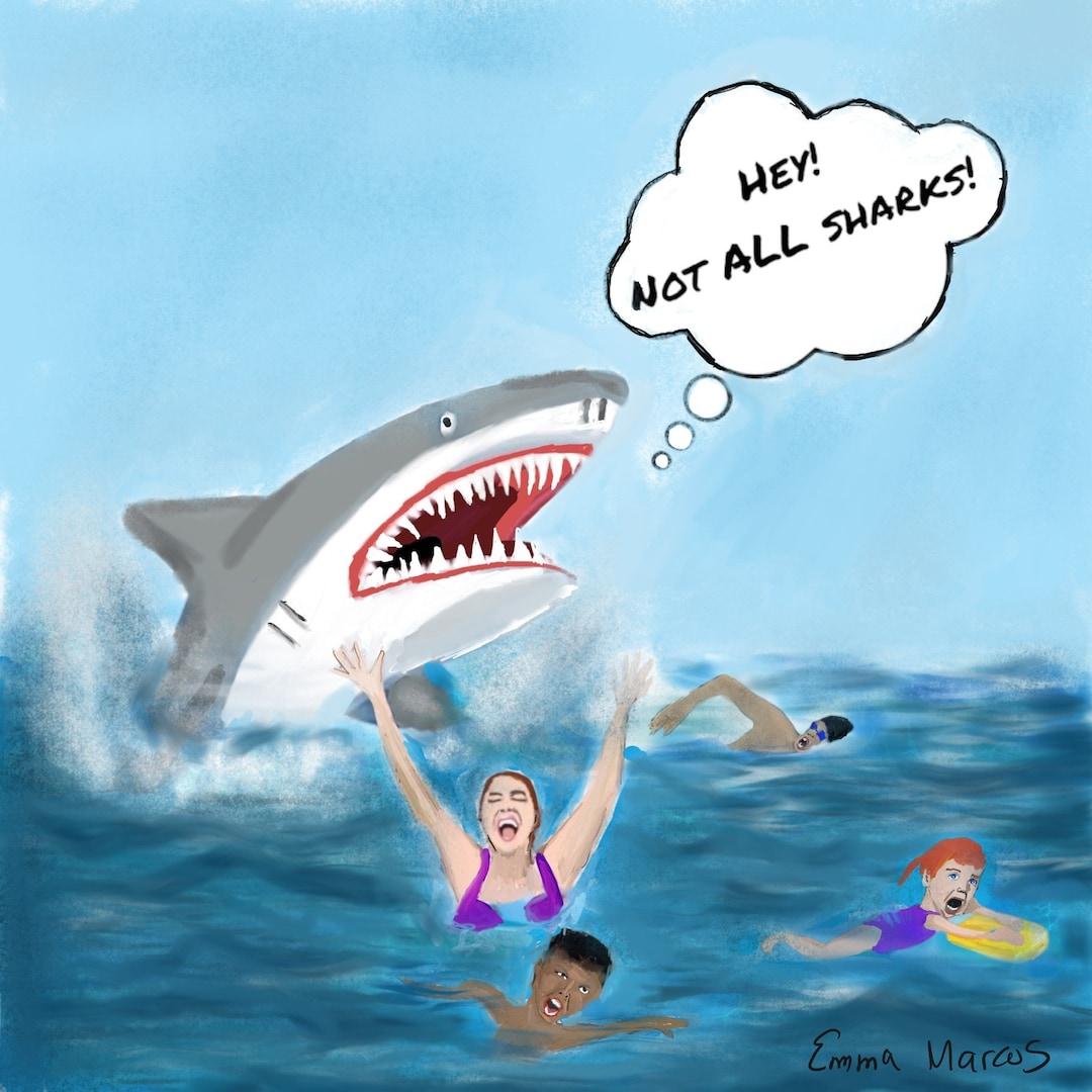 Not ALL Sharks! - Etsy