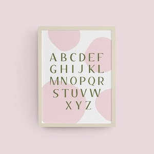 ABC Poster | Kids Educational Poster | Alphabet Digital Download | Nursery Print