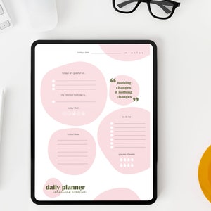 Daily Gratitude Planner Template | Mindful Morning Ritual