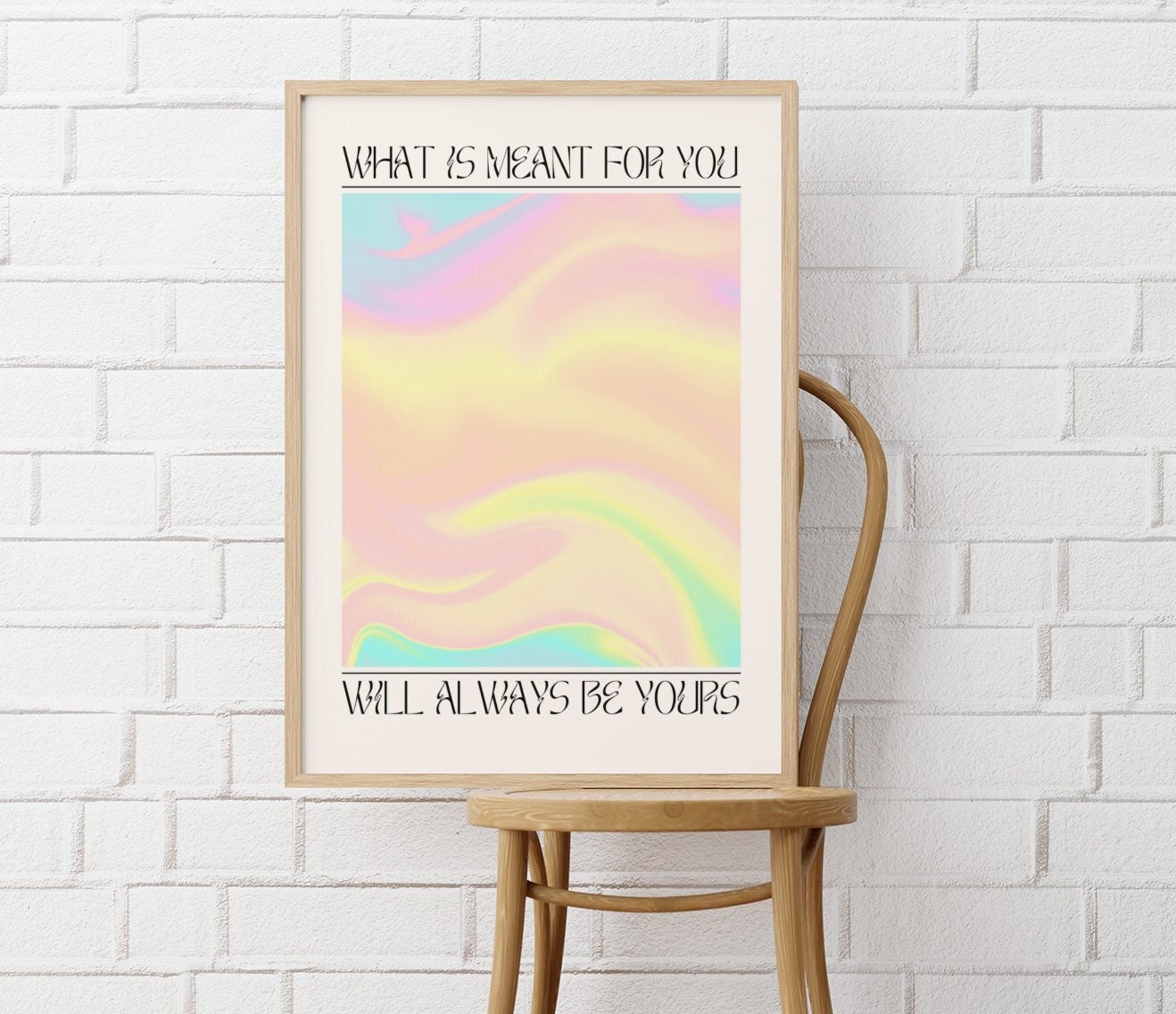 Affirmation Aura Poster | Retro Gradient Poster | Grainy Gradient ...