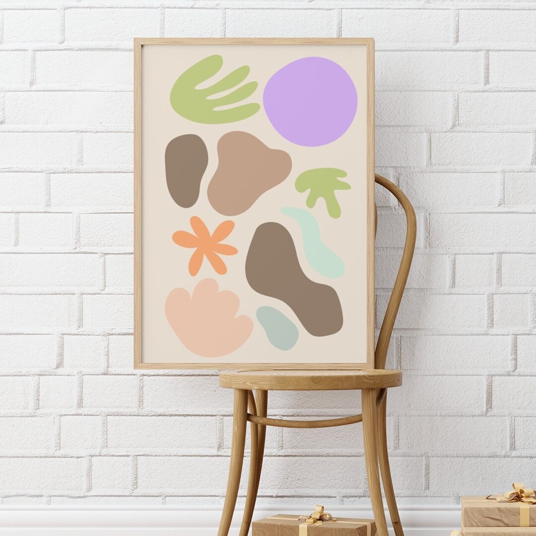 Neutral Boho Wall Art Boho Wall Art Living Room Wall Art Etsy