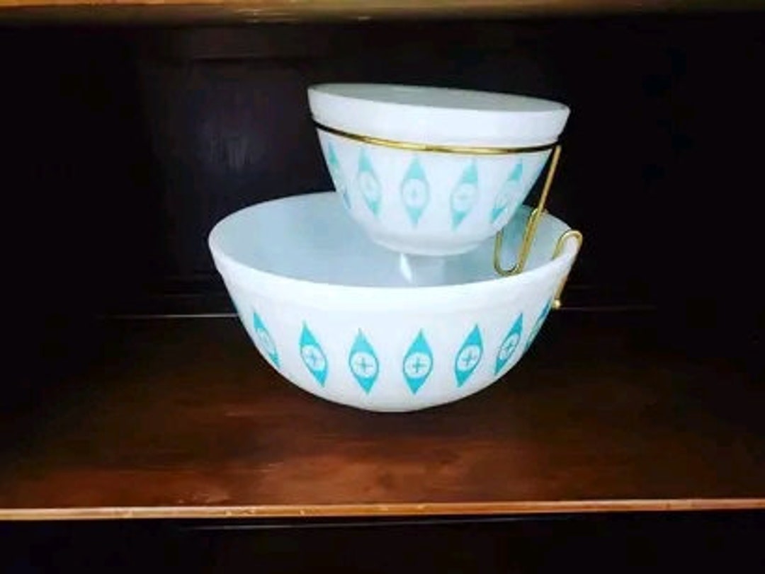 Pyrex Atomic Eye Chip N Dip Set W/bracket Etsy