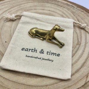 Sighthound ornament solid brass