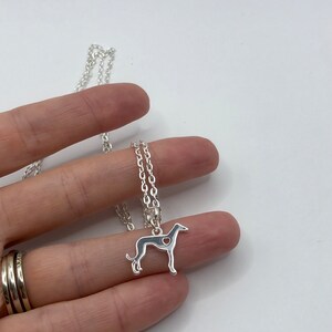 Sighthound heart necklace