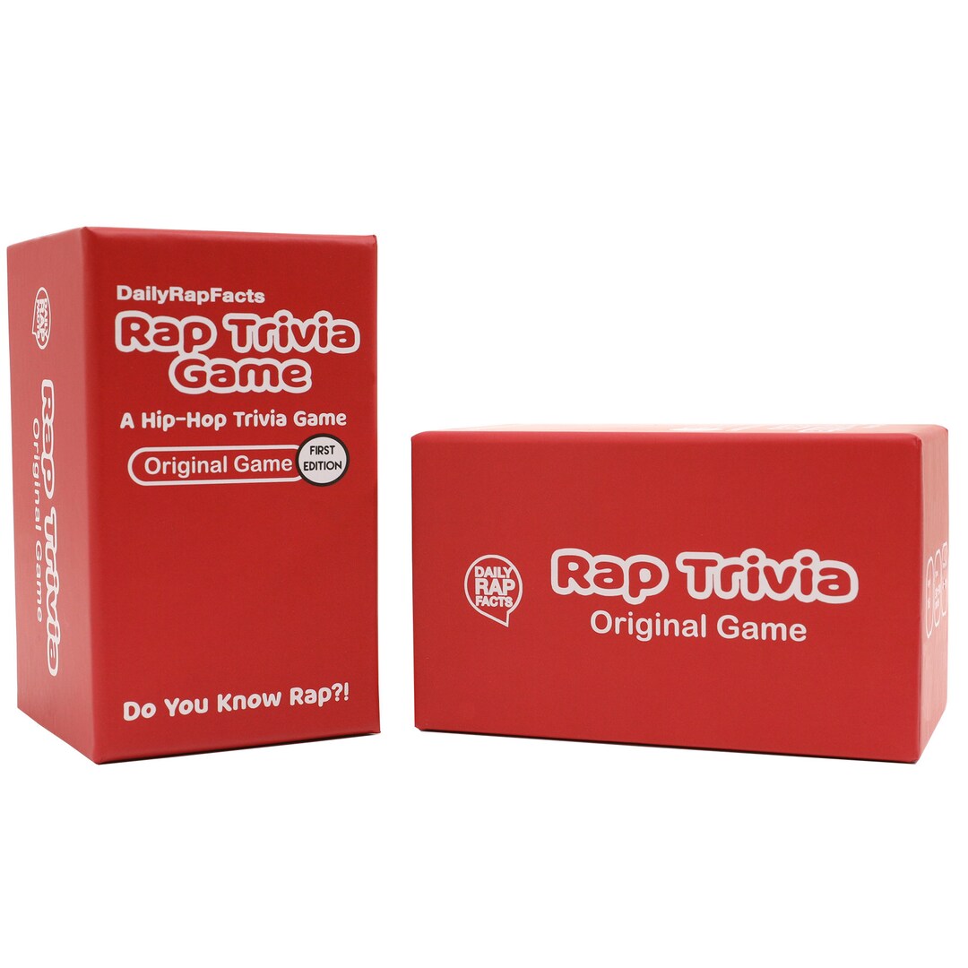 Rap Trivia A Hiphop Trivia Game Etsy