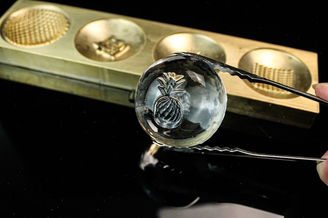 Custom Sphere Ice Stamps Custom Ice Stamp Ice Cube Stamp Etsy