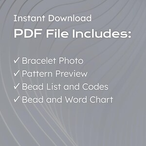 Beaded loom Bead Pattern, DIY geometric bracelet pattern, Miyuki Delica Bracelet PDF Pattern, PDF Beading instant download image 2
