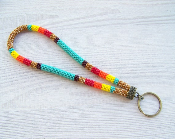 Kit Fabrication Porte-Clés 600 Perles - Avec Perles Coeur, Acrylique Et Cordon