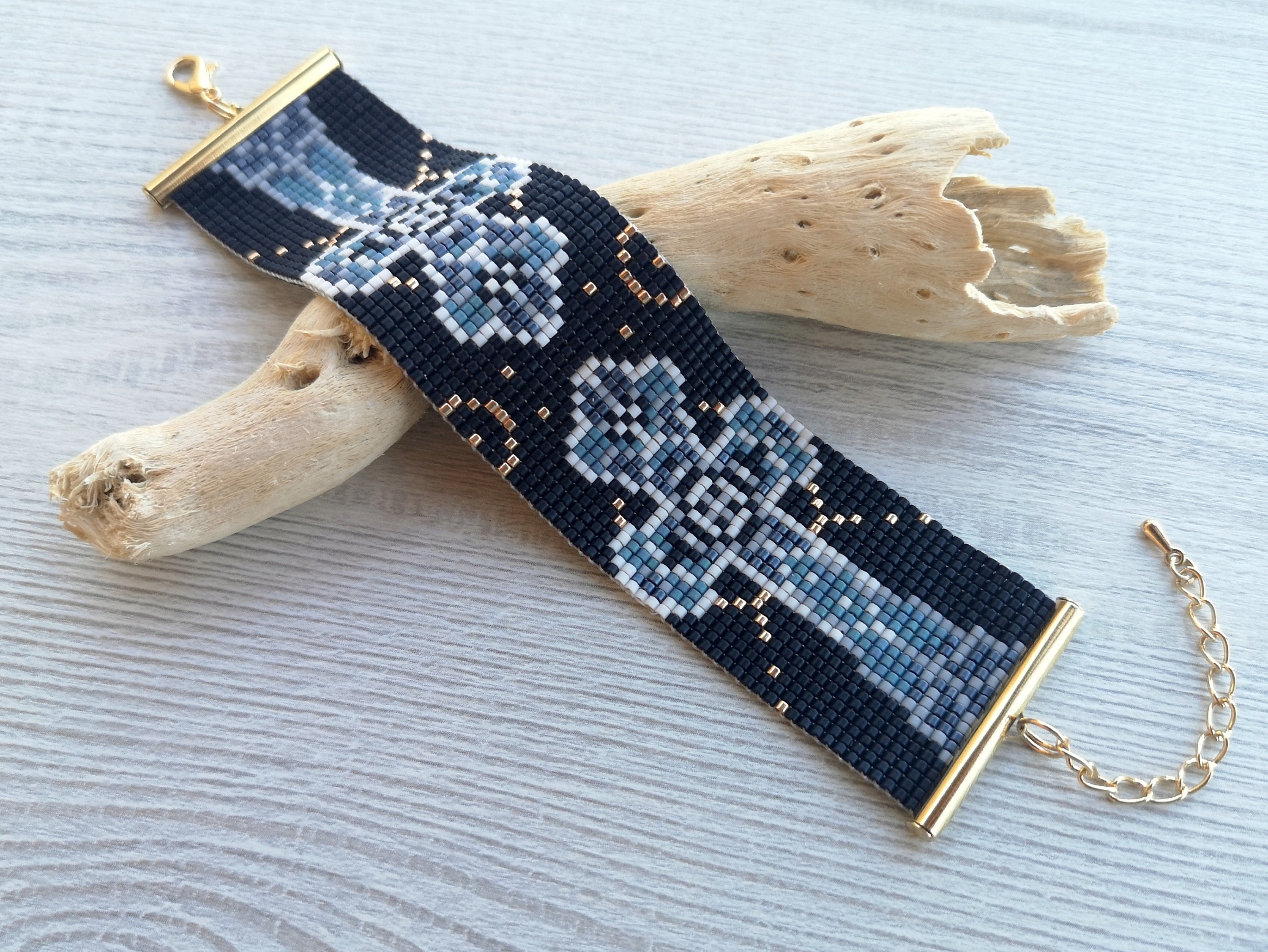 Loom Pattern Cross Fancy Cross Bead Loom Bracelet Pattern, Catholic Crosses Woven Beaded ...
