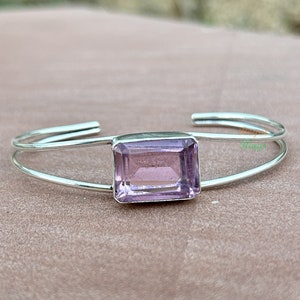 Rose Quartz Handmade Bangle - Love&#39;s Embrace and Boho Elegance