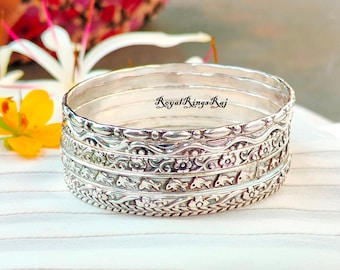 70‘s vintage bruitalist silver bangle Vintage 1976 Excalibur Sterling Silver Bangle – Hand Engraved