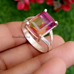 Ametrine Ring, 925 Sterling Silver, Beautiful Gemstone Ring, Handmade silver Ring, Women Ring, Pretty Ring, Beautiful Gift For Girlfriend