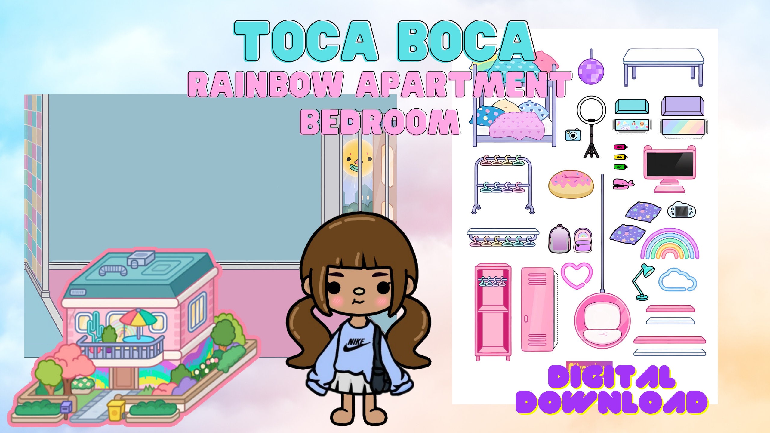 Toca Boca Paper Dolls Dogs Collection/ Toca Boca papercraft