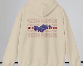 Sudadera Smooth Operator Carlos Sainz, diseño moderno y minimalista, sudaderas con capucha de F1, artículos de F1, chaquetas de F1, Fórmula 1, Ferrari, regalos de Navidad