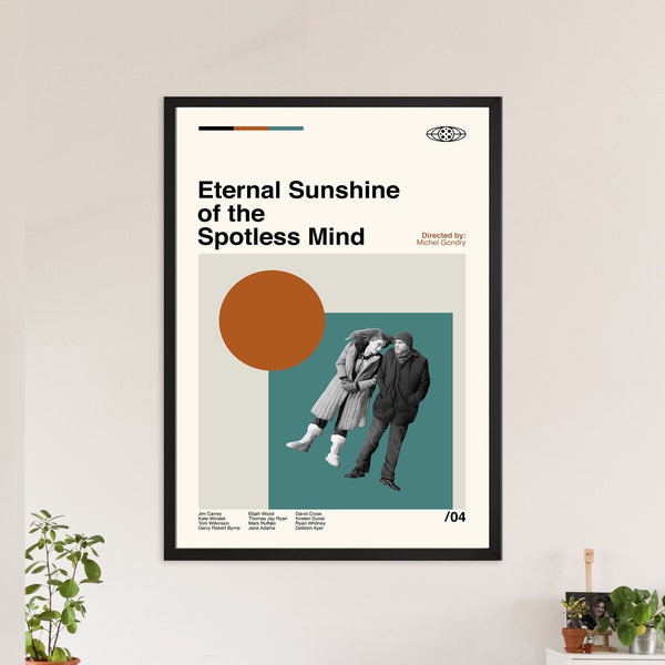 Eternal Sunshine Of The Spotless Mind Poster, Minimalist Art, Movie Poster, Vintage Poster, Retro Print, Classic Movie, Wall Art, Wall Decor