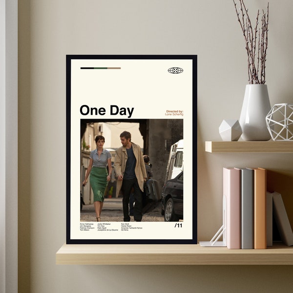 One Day Movie Poster, One Day Poster, One Day Print, Vintage Poster, Movie Poster, Minimalist Art, Retro Poster, Vintage Poster, Wall Decor