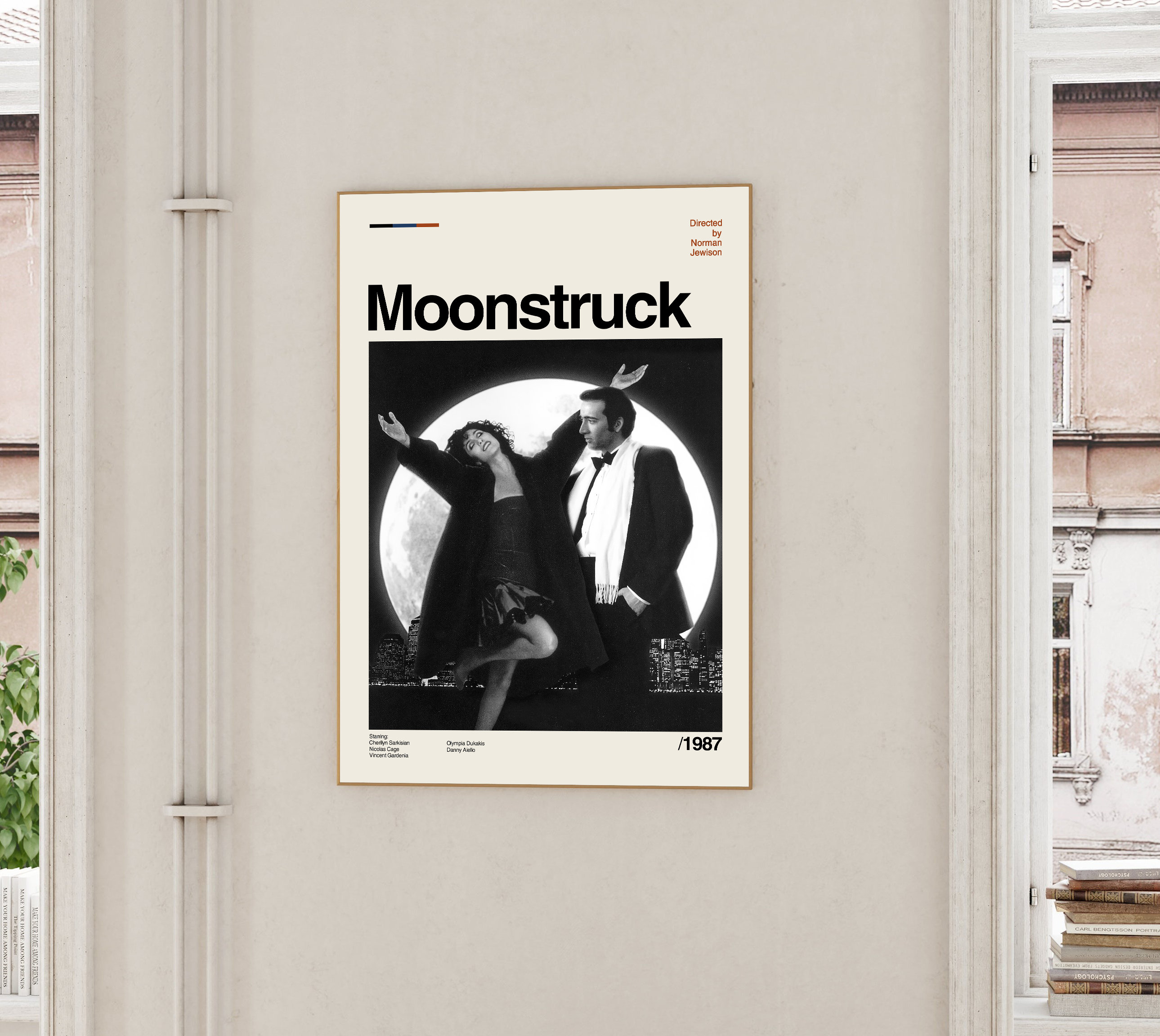 Moonstruck Poster, Moonstruck Print, Minimalist Movie, Vintage Retro ...