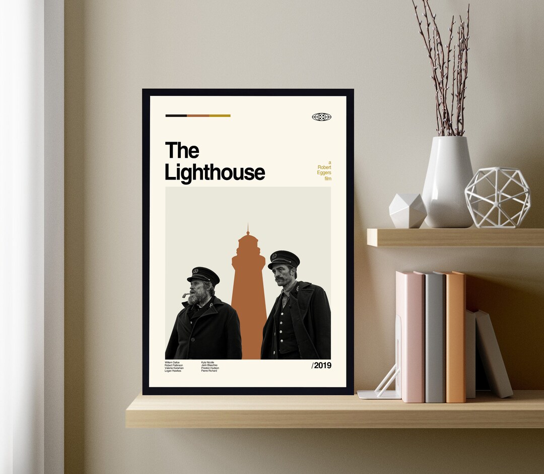 The Lighthouse Poster, the Lighthouse Movie, Retro Movie Poster