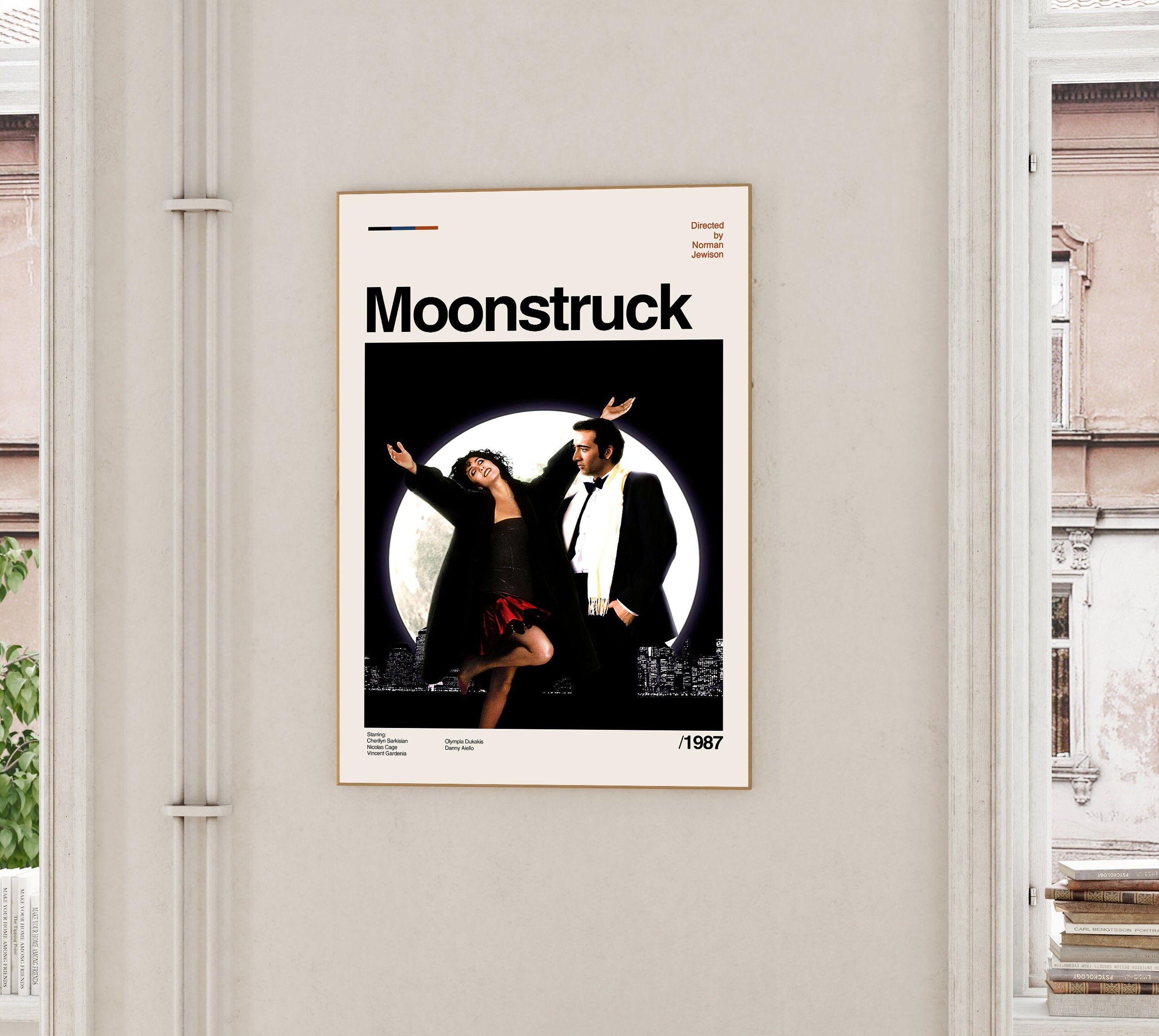 Moonstruck Movie Poster, Moonstruck Poster, Midcentury Art, Movie ...
