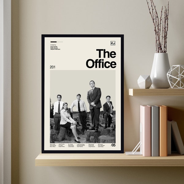 The Office Poster, The Office Print, Tv Series Poster, Midcentury Art, Vintage Poster, Retro Poster, Minimalist Art, Modern Art, Wall Decor