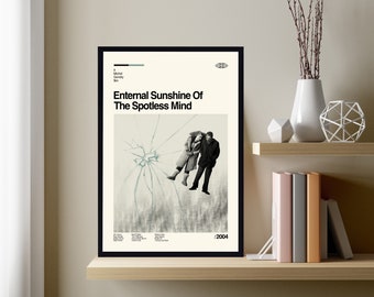 Eternal Sunshine Of The Spotless Mind Poster, Midcentury Art, Minimalist Art, Vintage Poster, Modern Art, Retro Poster, Wall Art, Wall Decor