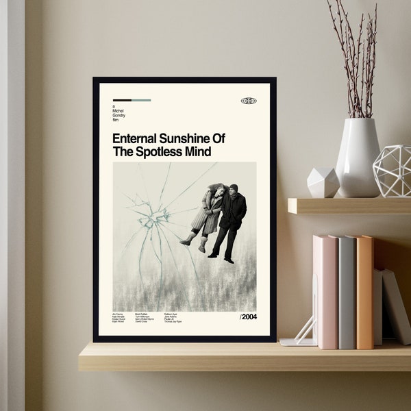 Eternal Sunshine Of The Spotless Mind Poster, Midcentury Art, Minimalist Art, Vintage Poster, Modern Art, Retro Poster, Wall Art, Wall Decor