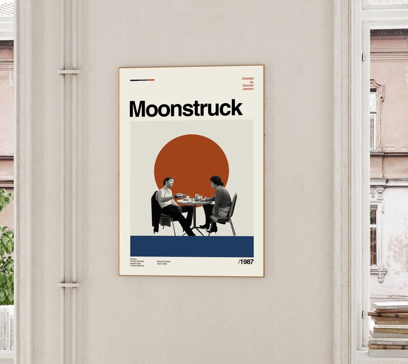 Moonstruck Movie, Moonstruck Poster, Minimalist Movie Poster, Vintage ...