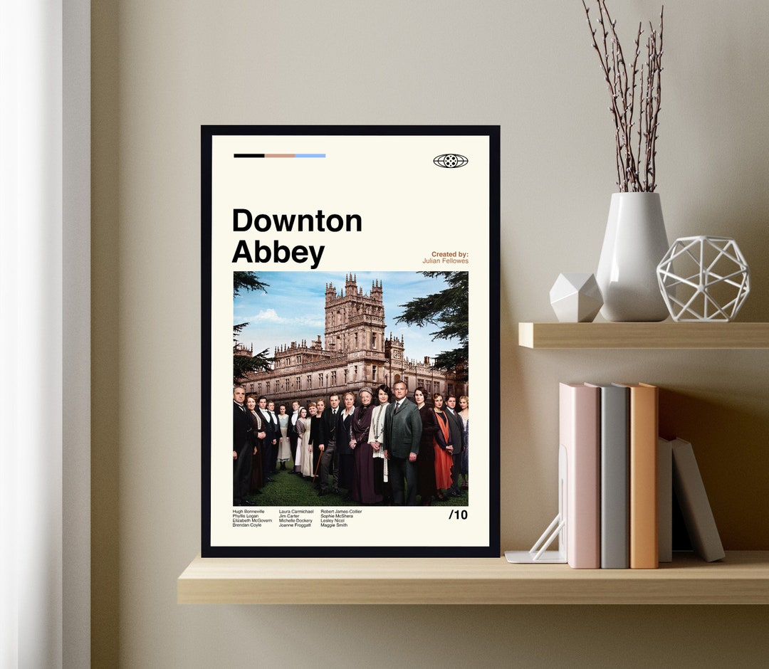 Downton Abbey Poster, Downton Abbey Print, Downton Abbey Movie, Retro