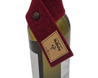 Idea de regalo para el Día de la Madre: recogegotas de fieltro de lana roja que evita las manchas de vino, perfecto para amantes del vino, frase para el Día de la Madre, regalo para amantes del vino, decoración de mesa