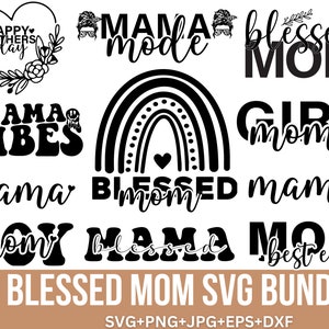 Mama Bundle, Mama svg, Mama von Jungen Mädchen, Mama life svg, gesegnete Mama, Mädchenmama svg, Mama svg, Mama Zitate svg, für Cricut, Silhouette