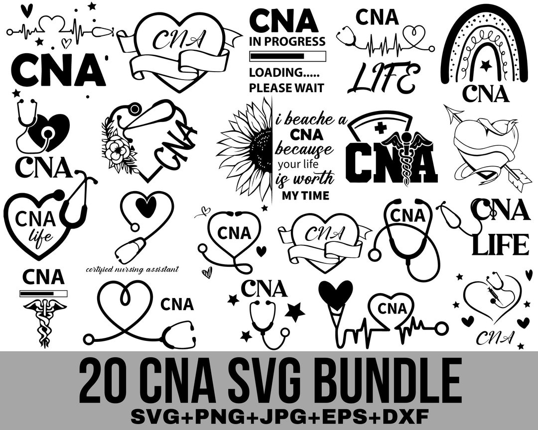 CNA Svg Bundle, Nurse Svg, Nurse Mom, Medical Svg, Nursing