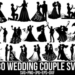 Hochzeit-Svg-Bundle, Braut und Bräutigam-Svg, Verlobungs-Svg, Hochzeit-Herz-Svg, Ehemann-Frau-Svg, Ehepaar, Braut-Svg, Bräutigam für Cricut